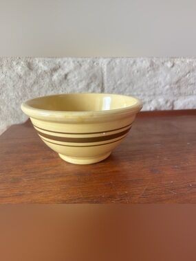 Antique Watt’s Yellowware Mixing Bowl-Small